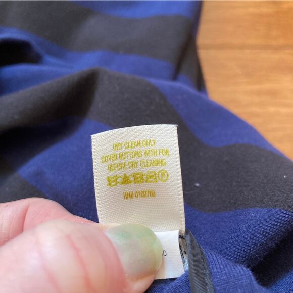 Kate Spade Blue Striped Shift Dress, Size 6 - Picture 6 of 6